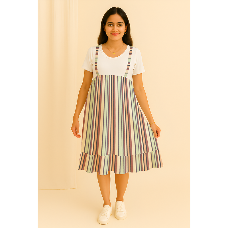 Pastel Multi -Stripe Customised Maternity Wear.