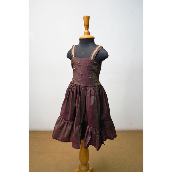 Family Matching Ethnic Outfit Set – Brown & Wine Traditional Ensemble