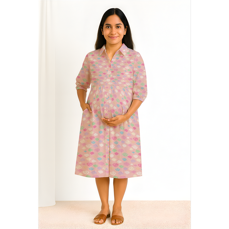 Blush Pink Cotton Maternity Collection