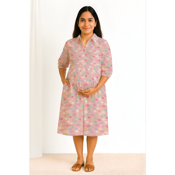 Blush Pink Cotton Maternity Collection