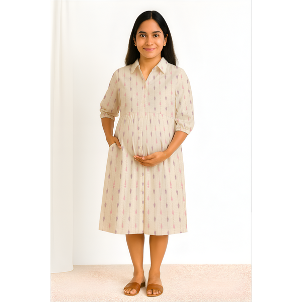 Sand Dune Stripe Cotton Customised Maternity Collection