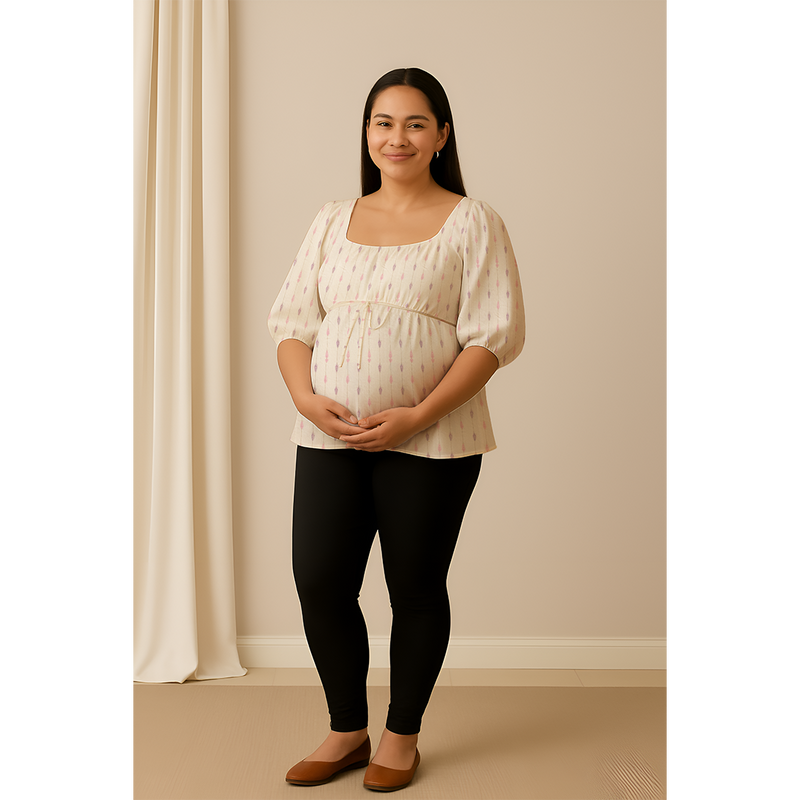 Sand Dune Stripe Cotton Customised Maternity Collection