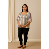 Pastel Multi -Stripe Customised Maternity Wear.