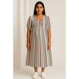 Pastel Multi -Stripe Customised Maternity Wear.