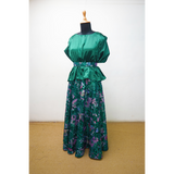 Emerald Green Family Matching Outfit Set – Premium Satin & Brocade Party Wear for Men, Women & Kids