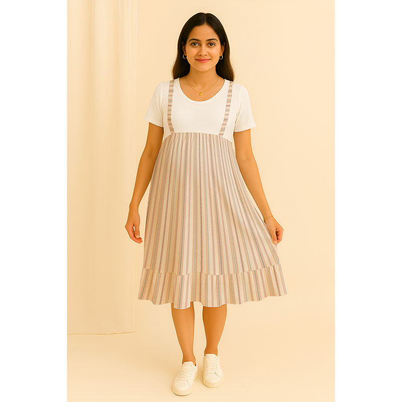 Vanilla Mist Cotton Customised Maternity Wear.