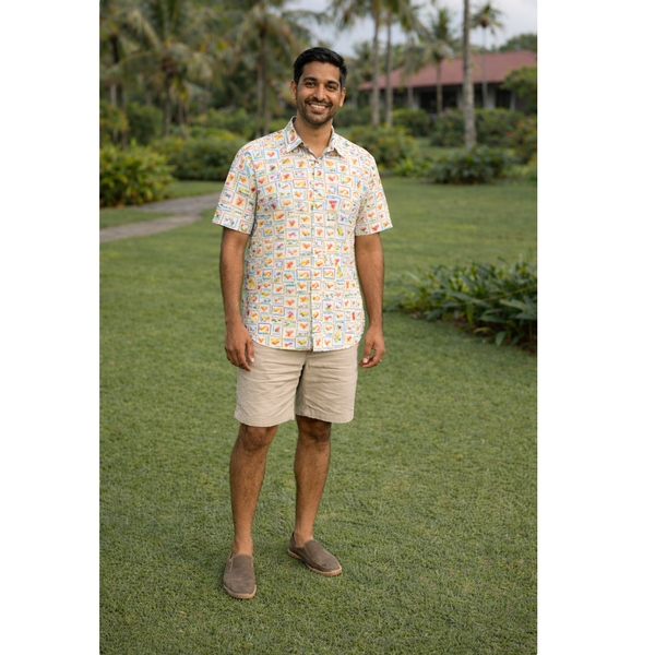 Fruit Postcard Garden Dad Shirt