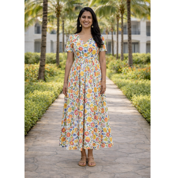 Garden Mosaic Bloom Mom Dress