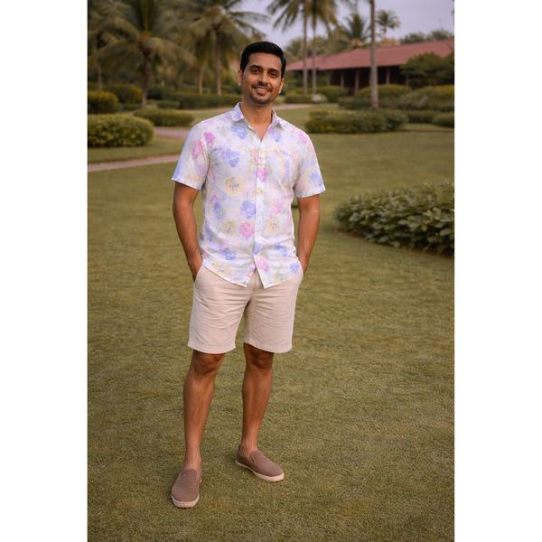Berry Blossom Splash Dad Shirt