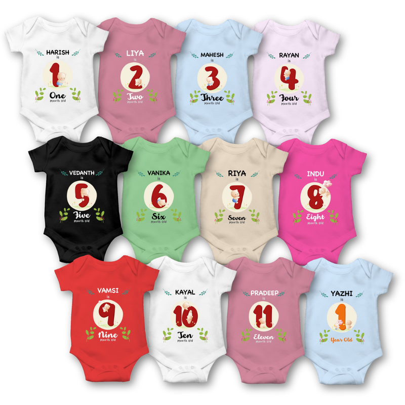 Celebrate Baby's First Year Onesie Pack
