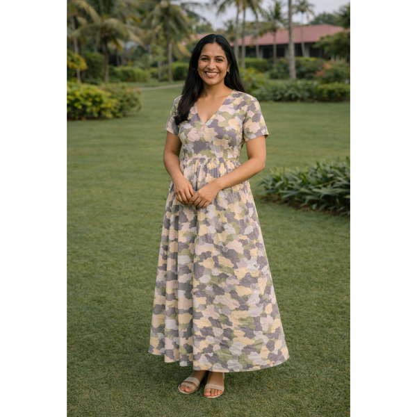 Earthy Blend Camouflage Mom Dress
