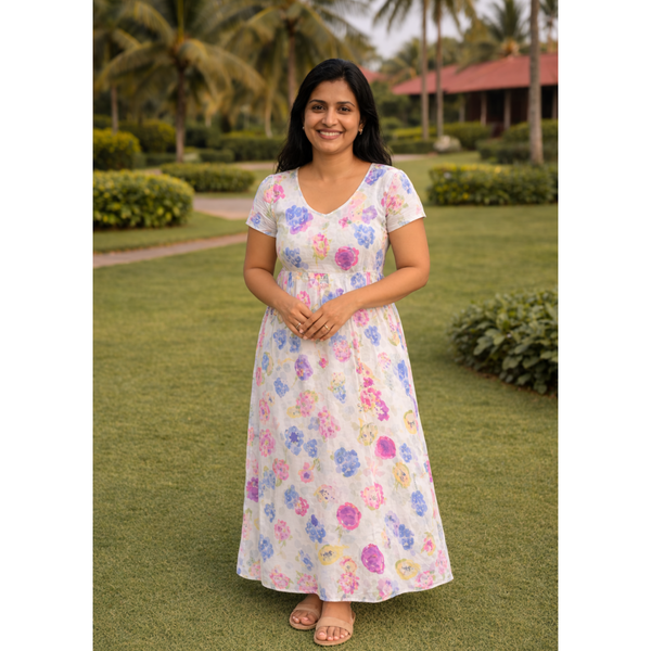 Berry Blossom Splash Mom Dress