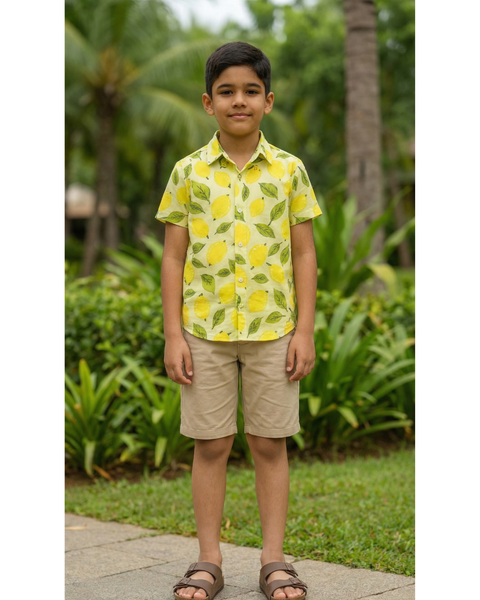 Lemon Zest Family Boy Kid Shirt