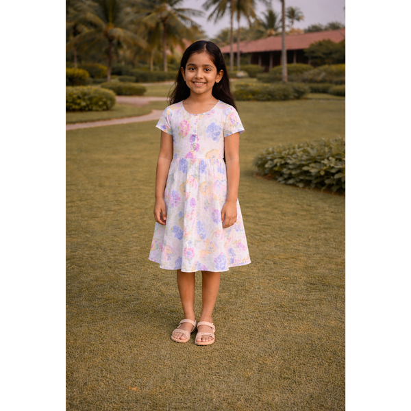 Berry Blossom Splash Girl Kid Dress