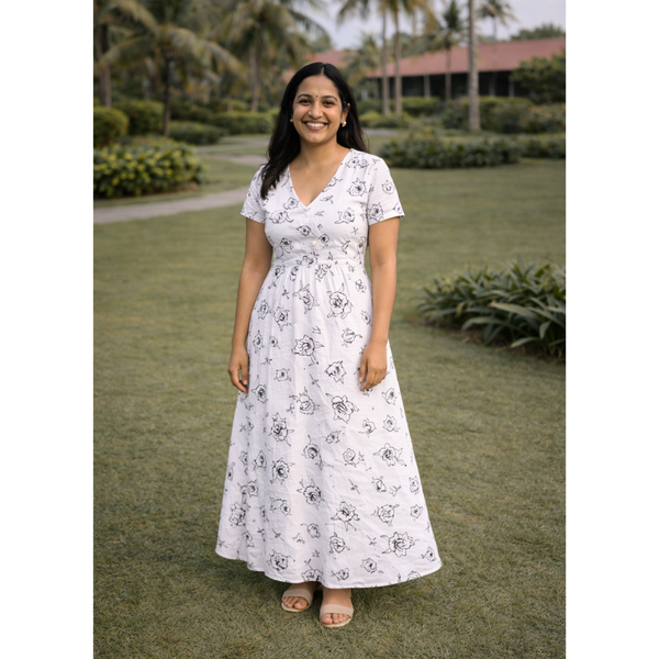Bloom Sketch Classic Mom Dress
