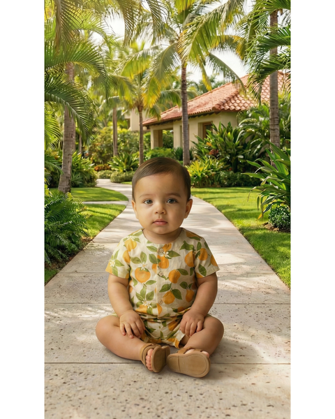 Citrus Grove Outfit Baby Romper