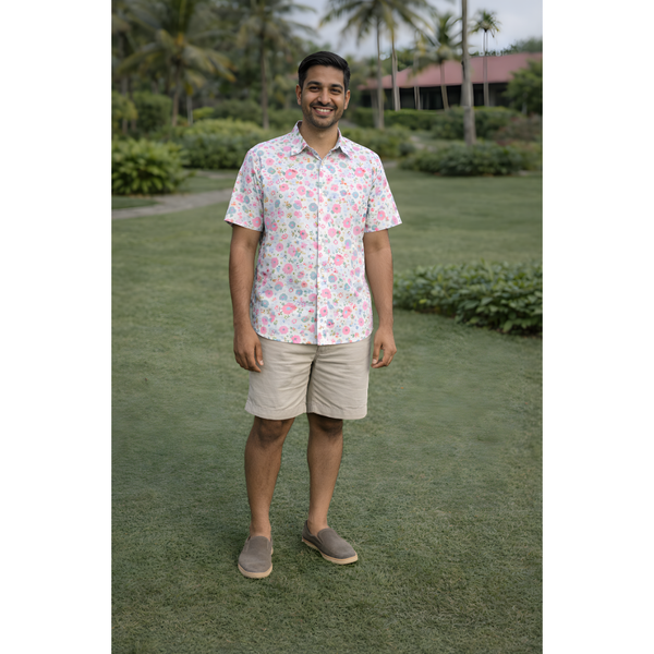 Blush Petal Mist Dad Shirt