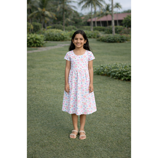 Blush Petal Mist Girl Kid Dress