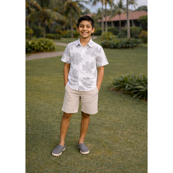 Olive Whisper Abstract Boy Kid Shirt