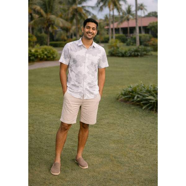 Olive Whisper Abstract Dad Shirt