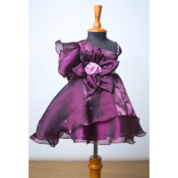 Statement Bloom One Shoulder Frock