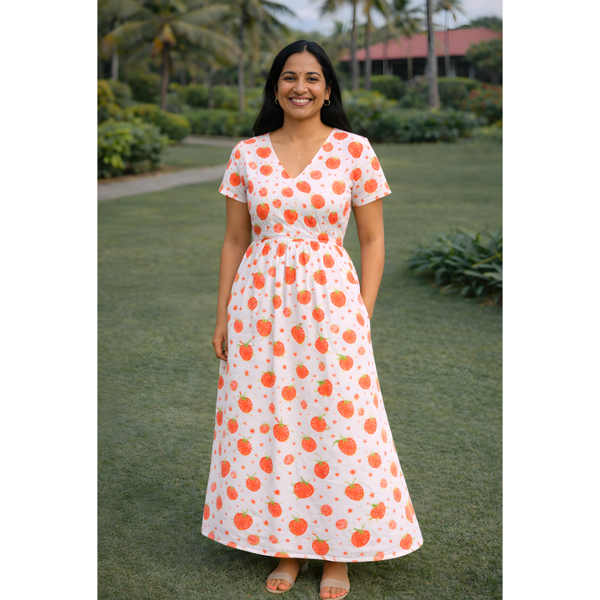 Berry Spark Pop Mom Dress