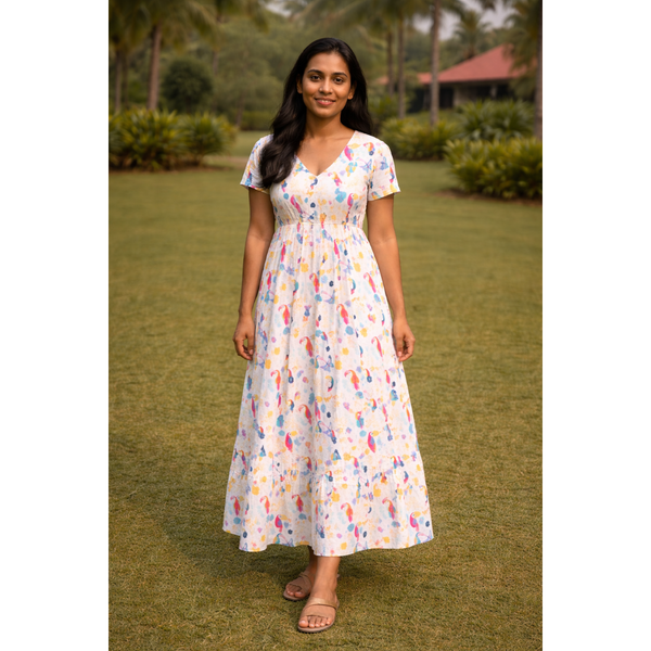 Birds & Blooms Family Mom Dress