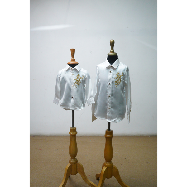 Geometric Stag Matching Shirts - Boy Kids Shirts