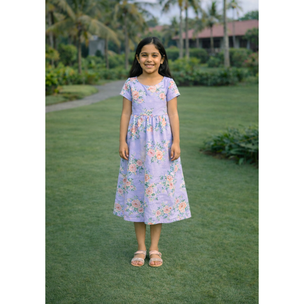 Lilac Blossom Grace Girl Kid Dress