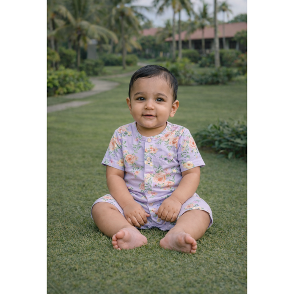 Lilac Blossom Grace Baby Romper
