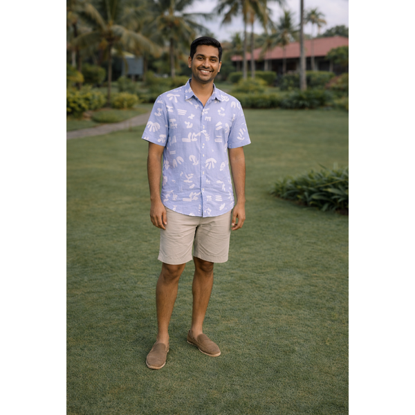 Indigo Symbol Rhythm Dad Shirt