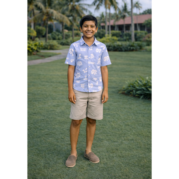 Indigo Symbol Rhythm Boy Kid Shirt