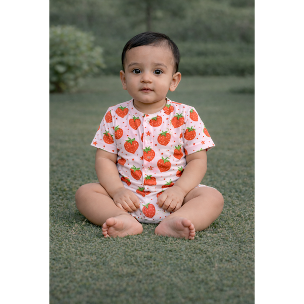 Berry Spark Pop Baby Romper