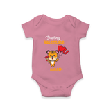 Dashing Valentine - Valentine's Day Themed Customized Romper For Babies - ONION - 0 - 3 Months Old (Chest 16")