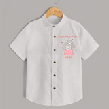 Little Prince Of Love - Valentine's Day Themed Customized Shirt For Kids - WHITE - 0 - 6 Months Old (Chest 23")