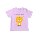 Charming Like A Prince - Valentine's Day Themed Customized T-Shirt For Kids - LILAC - 0-5 Months Old (Chest 17")