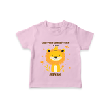 Charming Like A Prince - Valentine's Day Themed Customized T-Shirt For Kids - PINK - 0-5 Months Old (Chest 17")