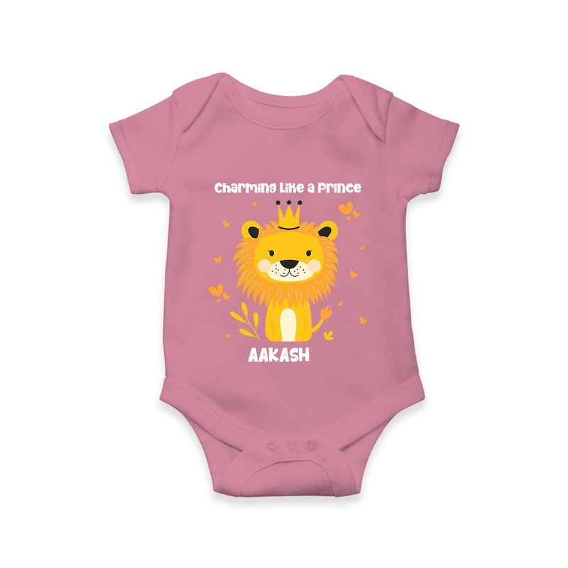 Charming Like A Prince - Valentine's Day Themed Customized Romper For Babies - ONION - 0 - 3 Months Old (Chest 16")