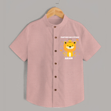 Charming Like A Prince - Valentine's Day Themed Customized Shirt For Kids - PEACH - 0 - 6 Months Old (Chest 23")