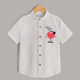 Heart Stealer On Duty - Valentine's Day Themed Customized Shirt For Kids - WHITE - 0 - 6 Months Old (Chest 23")