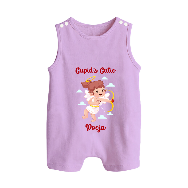 Cupid's Cutie - Valentine's Day Themed Customized Romper Suit For Babies With Name - LILAC - 0 - 5 Months Old (Chest 18")