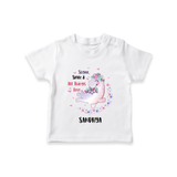 Sugar Spice & All Things Love - Valentine's Day Themed Customized T-Shirt For Kids With Name - WHITE - 0-5 Months Old (Chest 17")