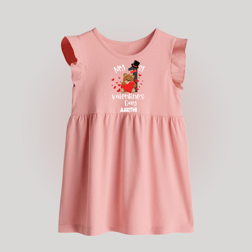 My First Valentine's Day - A Memory to Cherish Forever Customized Baby Frock For Babies With Name