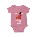 My First Valentine's Day - A Memory to Cherish Forever Customized Romper For Babies With Name - ONION - 0 - 3 Months Old (Chest 16")