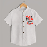 My First Valentine's Day - Creating Memories to Treasure Customized Shirt For Kids With Name - WHITE - 0 - 6 Months Old (Chest 23")