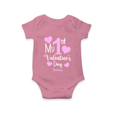 My First Valentine's Day - Creating Memories to Treasure Customized Romper For Babies With Name - ONION - 0 - 3 Months Old (Chest 16")