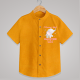 Mommy's Little Valentine - Customized Shirt For Kids With Name - CHROME YELLOW - 0 - 6 Months Old (Chest 23")