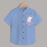 Mommy's Little Valentine - Customized Shirt For Kids With Name - SKY BLUE - 0 - 6 Months Old (Chest 23")