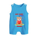 Heart Stealer In Training - Customized Romper Suit For Babies With Name - ROYAL BLUE - 0 - 5 Months Old (Chest 18")