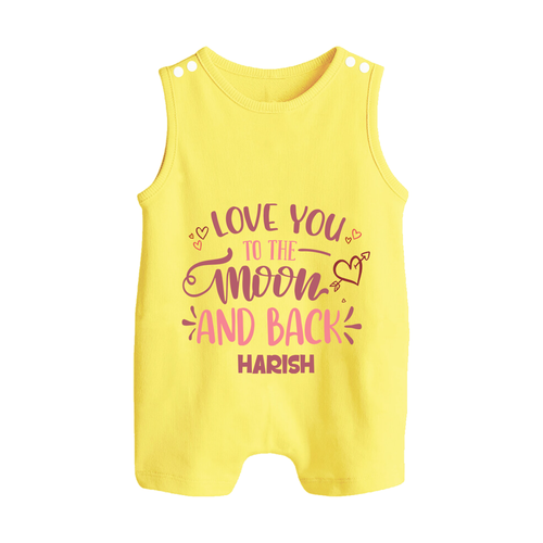 Love You To The Moon And Back - Customized Romper Suit For Babies With Name